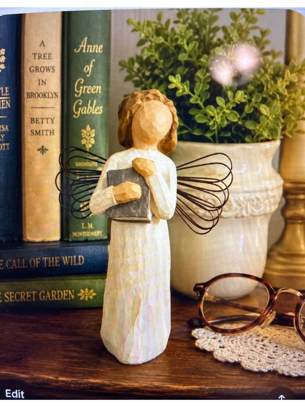 Willow Tree Angel of Learning 1999 Susan Lordi DEMDACO Teacher Student Gift 5" F - Picture 3 of 11